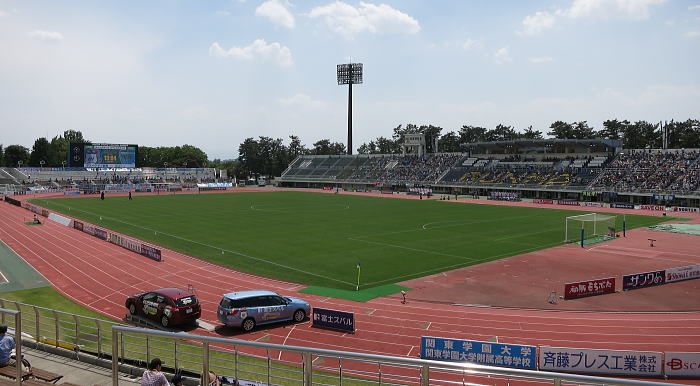 画像:正田醤油スタジアム群馬に設置されている車